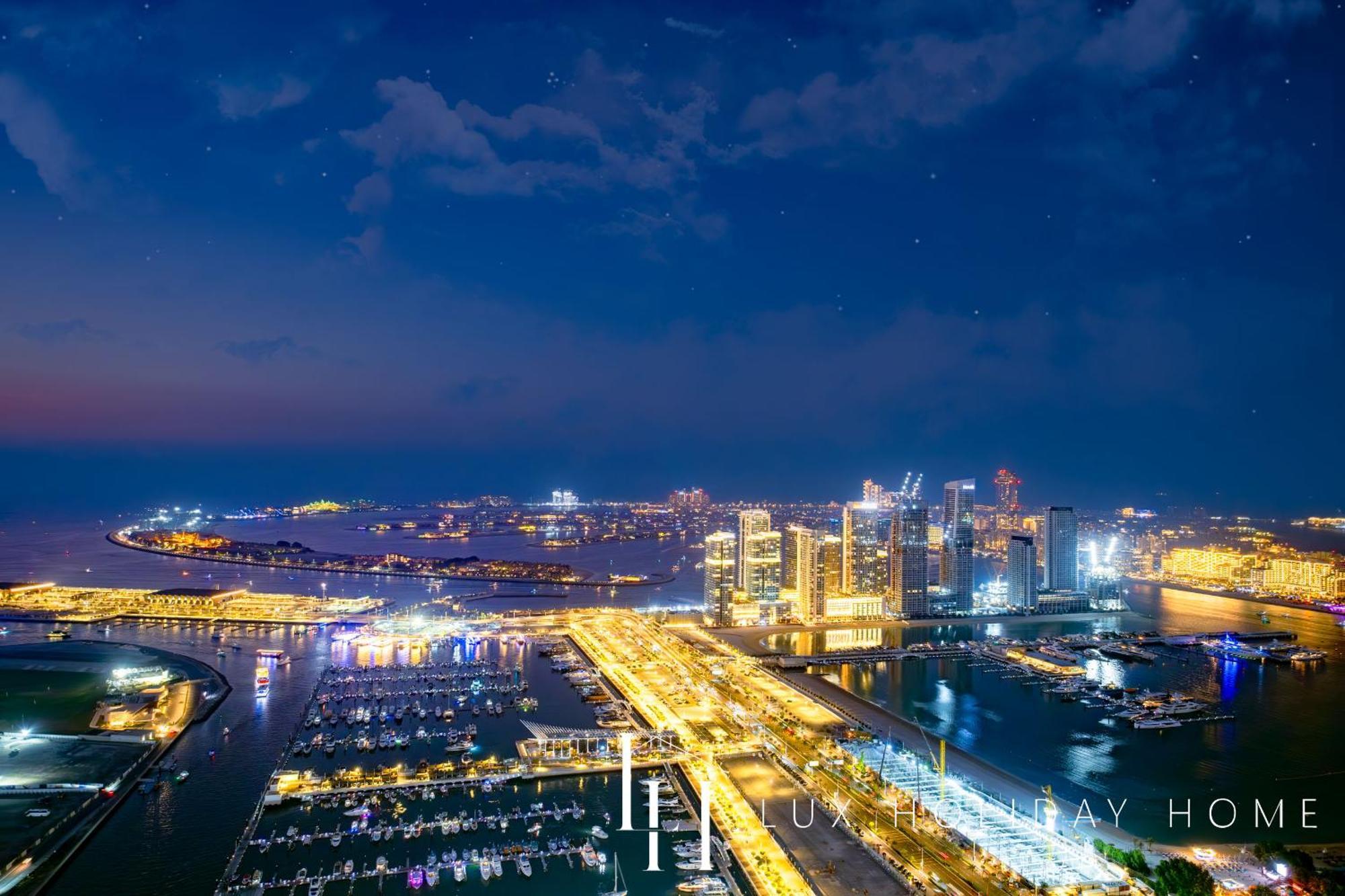 LUX - Lavish Suite with Full Palm Jumeirah View 1 Dubai Exterior foto