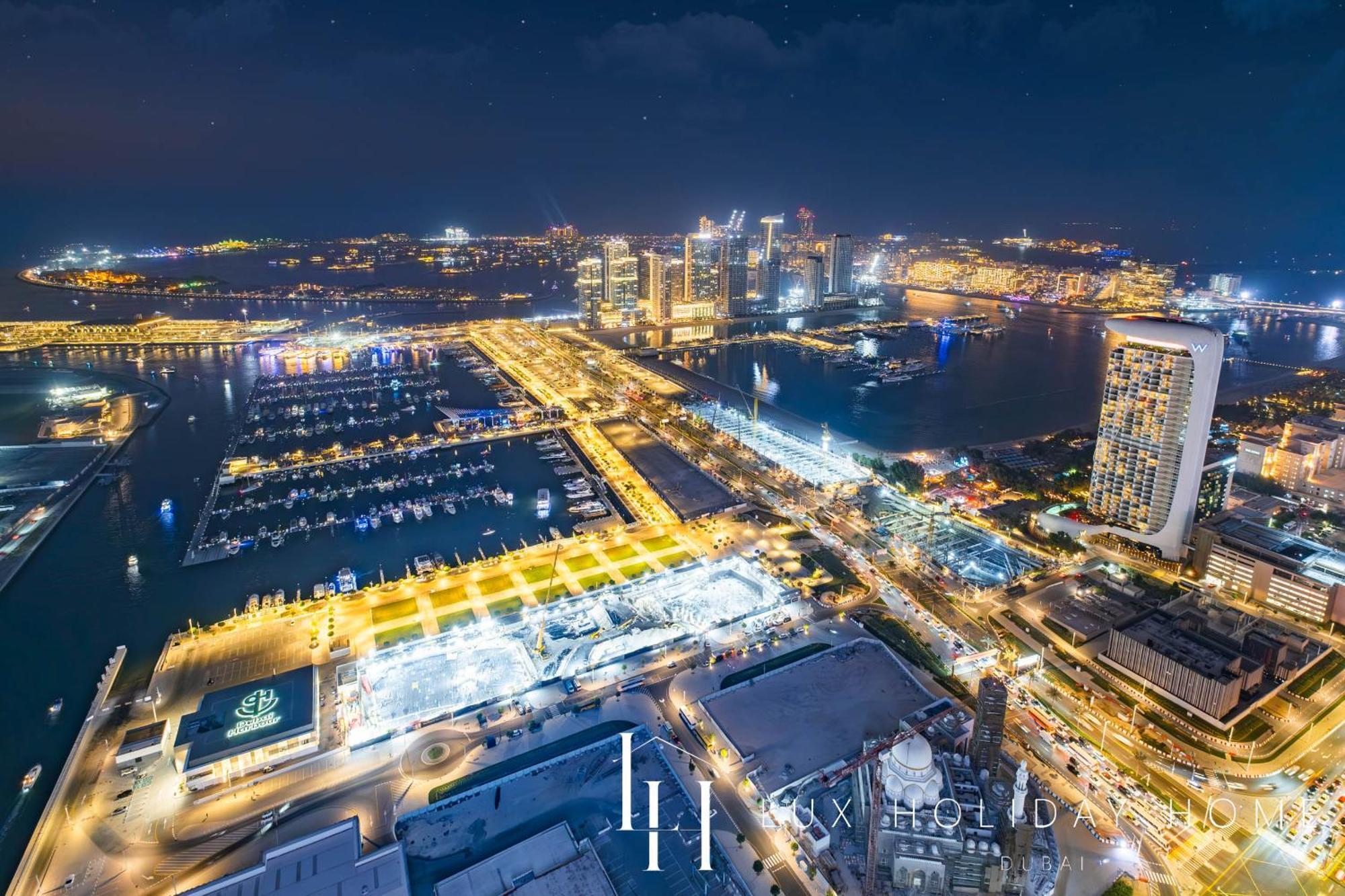 LUX - Lavish Suite with Full Palm Jumeirah View 1 Dubai Exterior foto