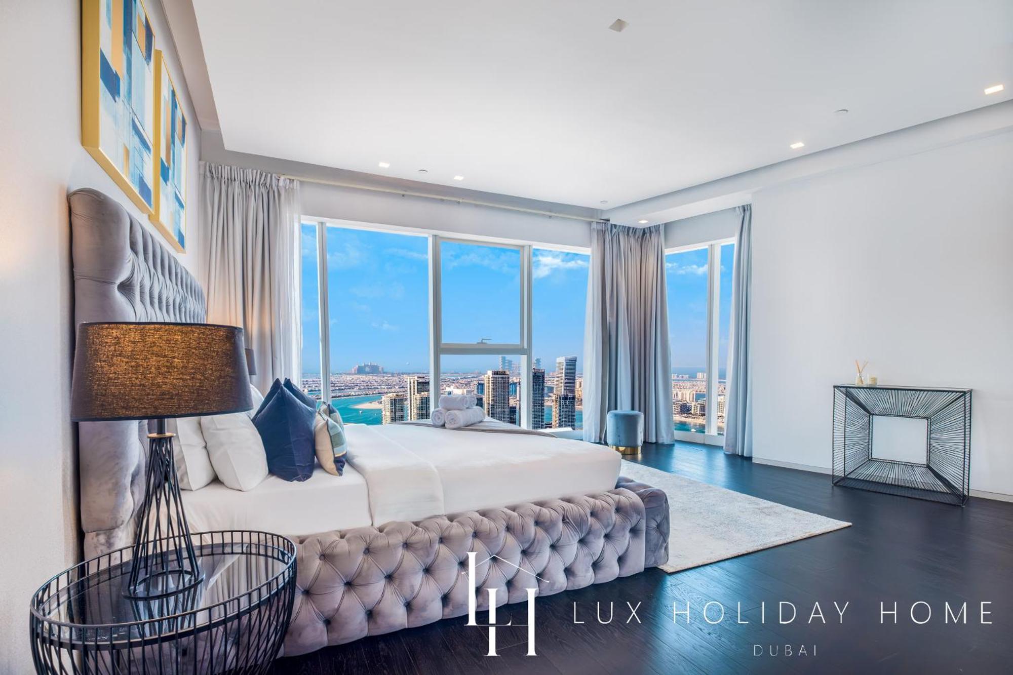 LUX - Lavish Suite with Full Palm Jumeirah View 1 Dubai Exterior foto
