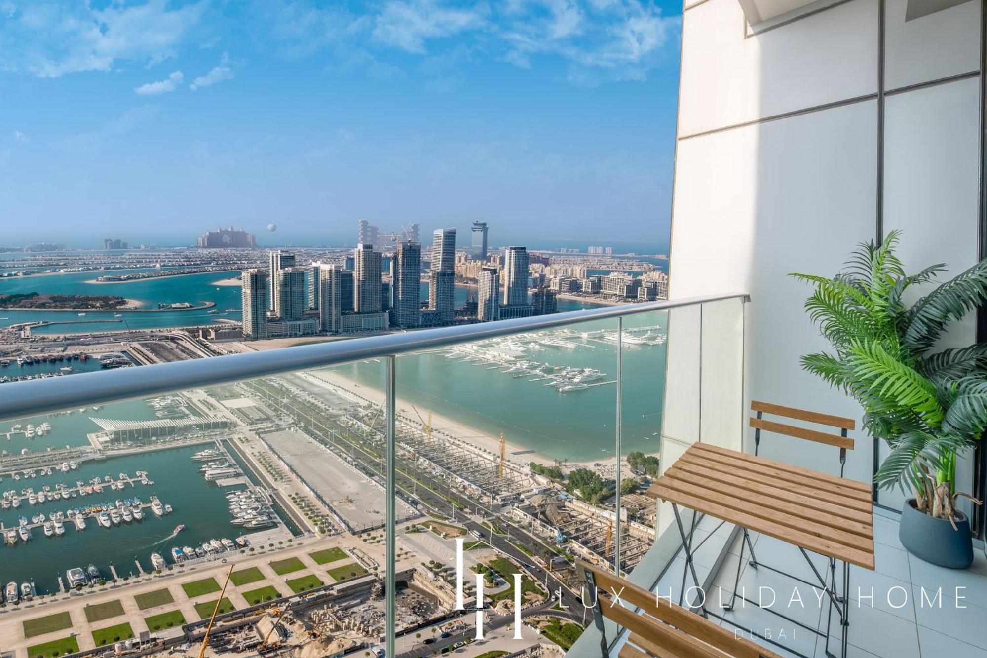 LUX - Lavish Suite with Full Palm Jumeirah View 1 Dubai Exterior foto