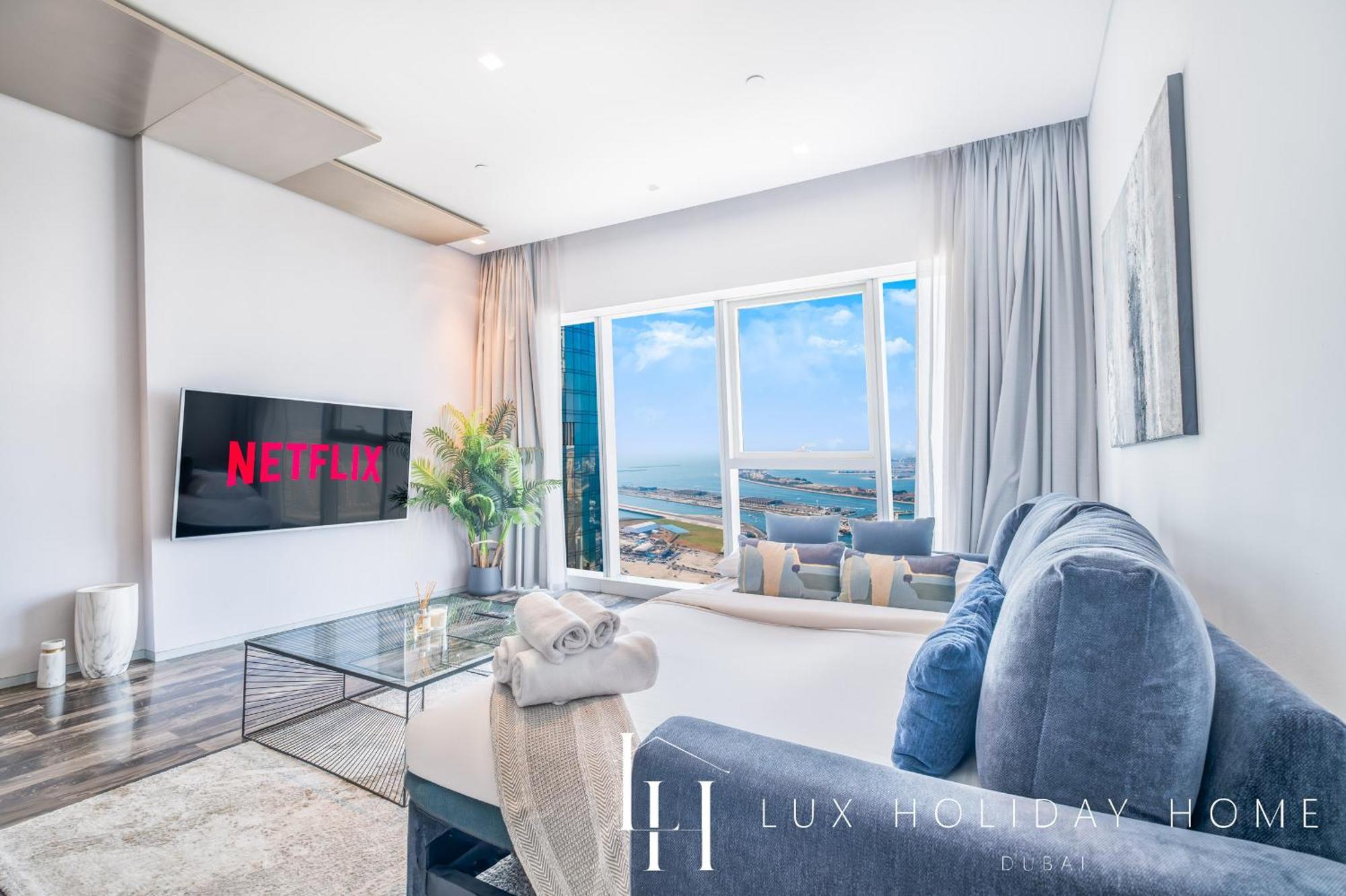 LUX - Lavish Suite with Full Palm Jumeirah View 1 Dubai Exterior foto