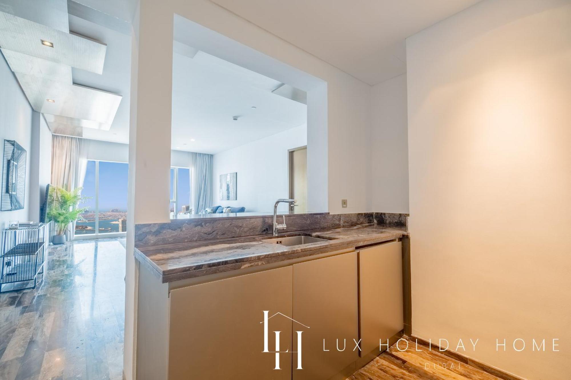 LUX - Lavish Suite with Full Palm Jumeirah View 1 Dubai Exterior foto