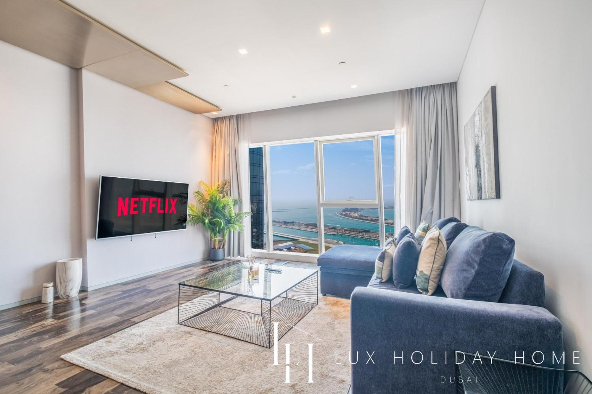 LUX - Lavish Suite with Full Palm Jumeirah View 1 Dubai Exterior foto