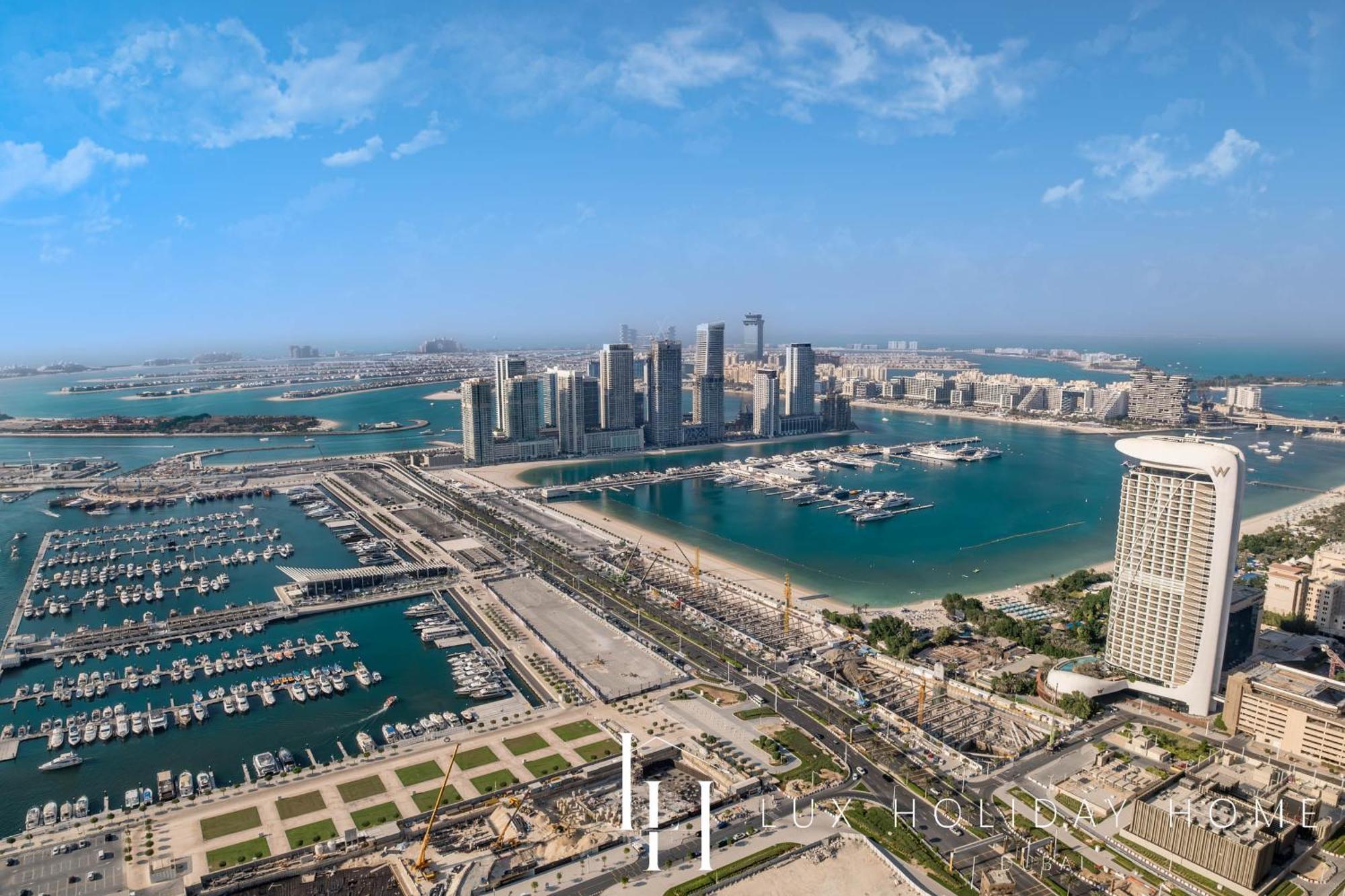LUX - Lavish Suite with Full Palm Jumeirah View 1 Dubai Exterior foto