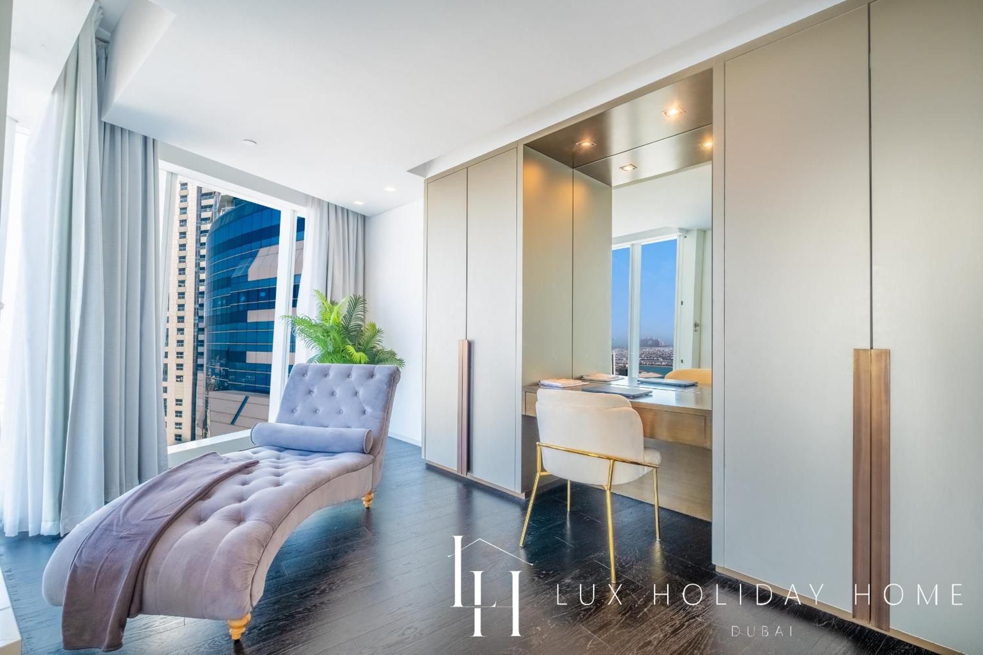 LUX - Lavish Suite with Full Palm Jumeirah View 1 Dubai Exterior foto